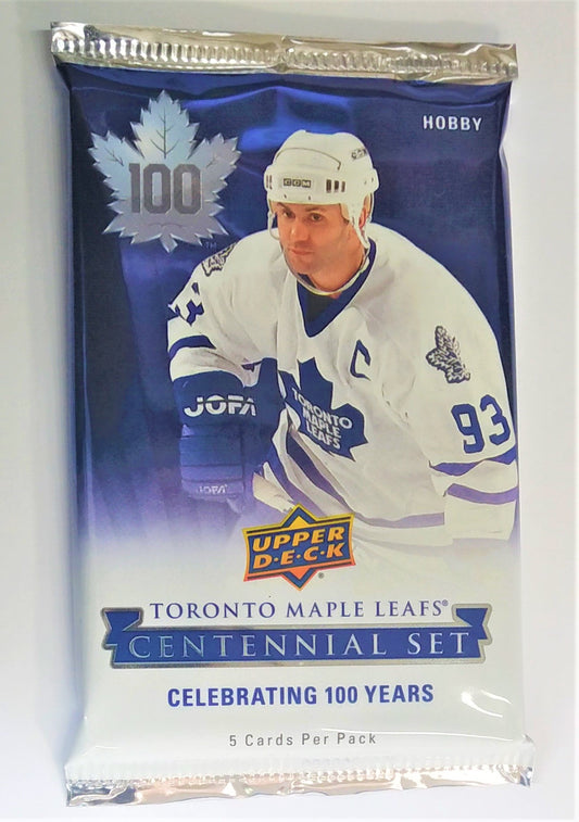 2017-18 Upper Deck Toronto Maple Leafs Centennial Hockey Hobby Pack (24 Packs a Lot) - BigBoi Cards
