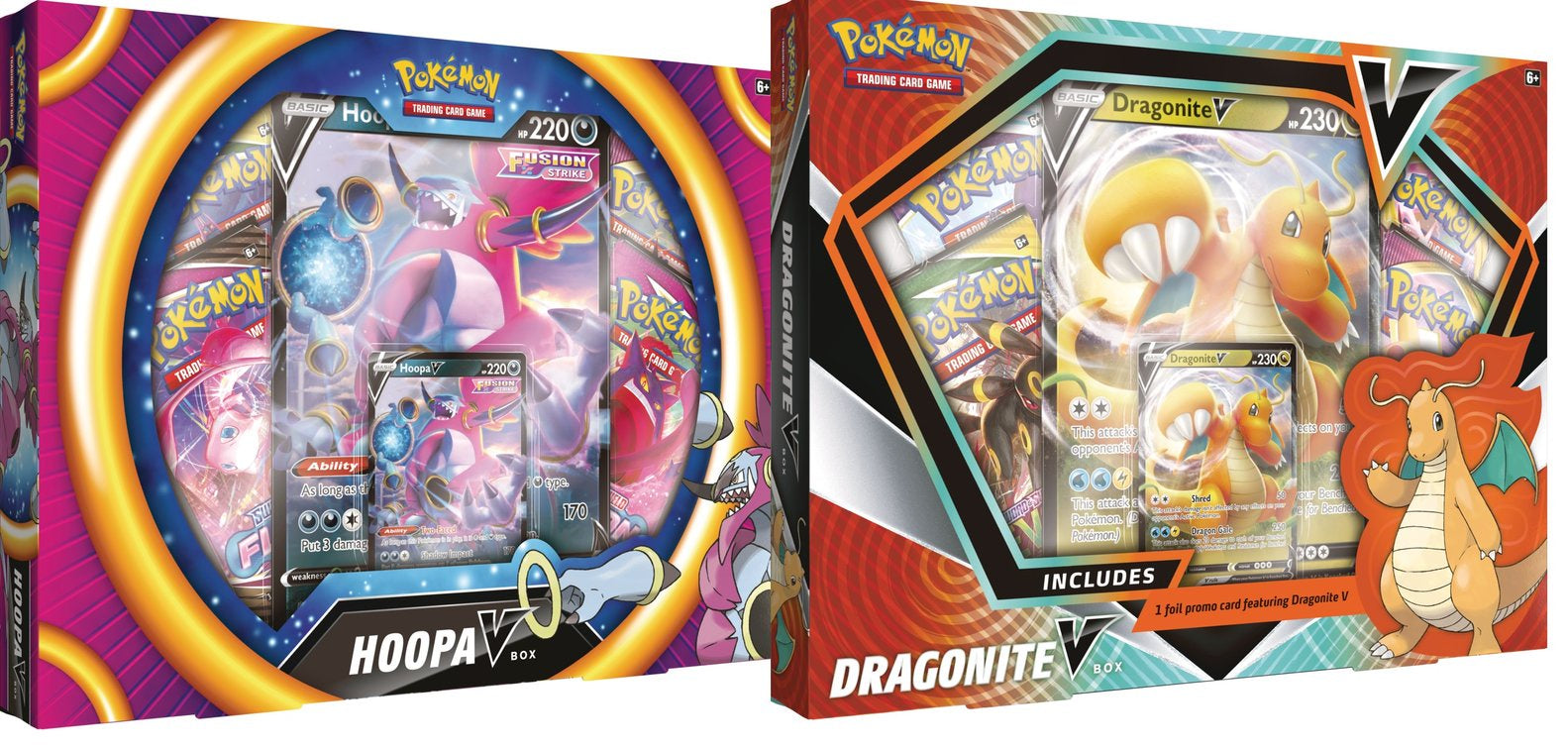 Pokemon Dragonite & Hoopa V Box (Set of 2) (Pre-Order) - Miraj Trading