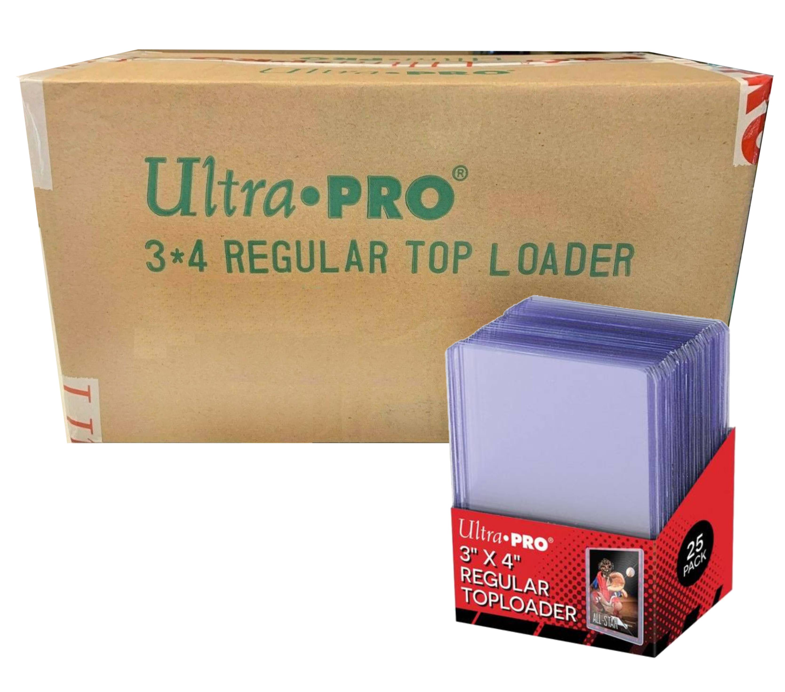 Ultra Pro Regular Toploaders 3" x 4" Case (Case of 40 Toploader Packs) - Miraj Trading