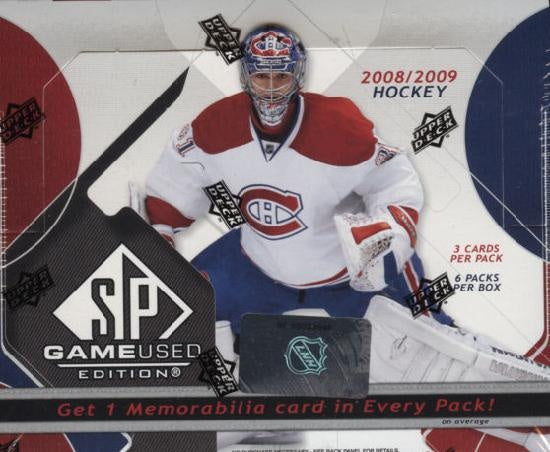 2008-09 Upper Deck SP Game Used Hockey Hobby Box - BigBoi Cards