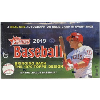2019 Topps Heritage Baseball Hobby Box - BigBoi Cards