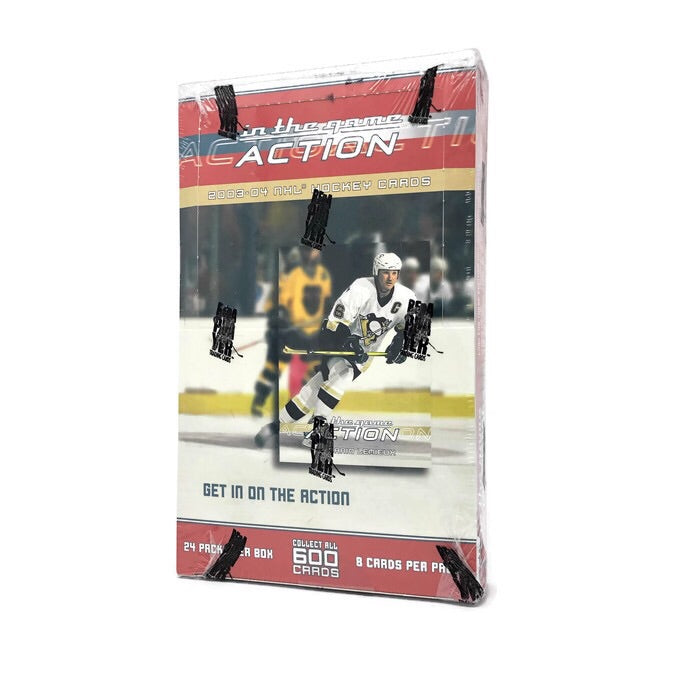 2003-04 In The Game Action Hockey Hobby Box - BigBoi Cards