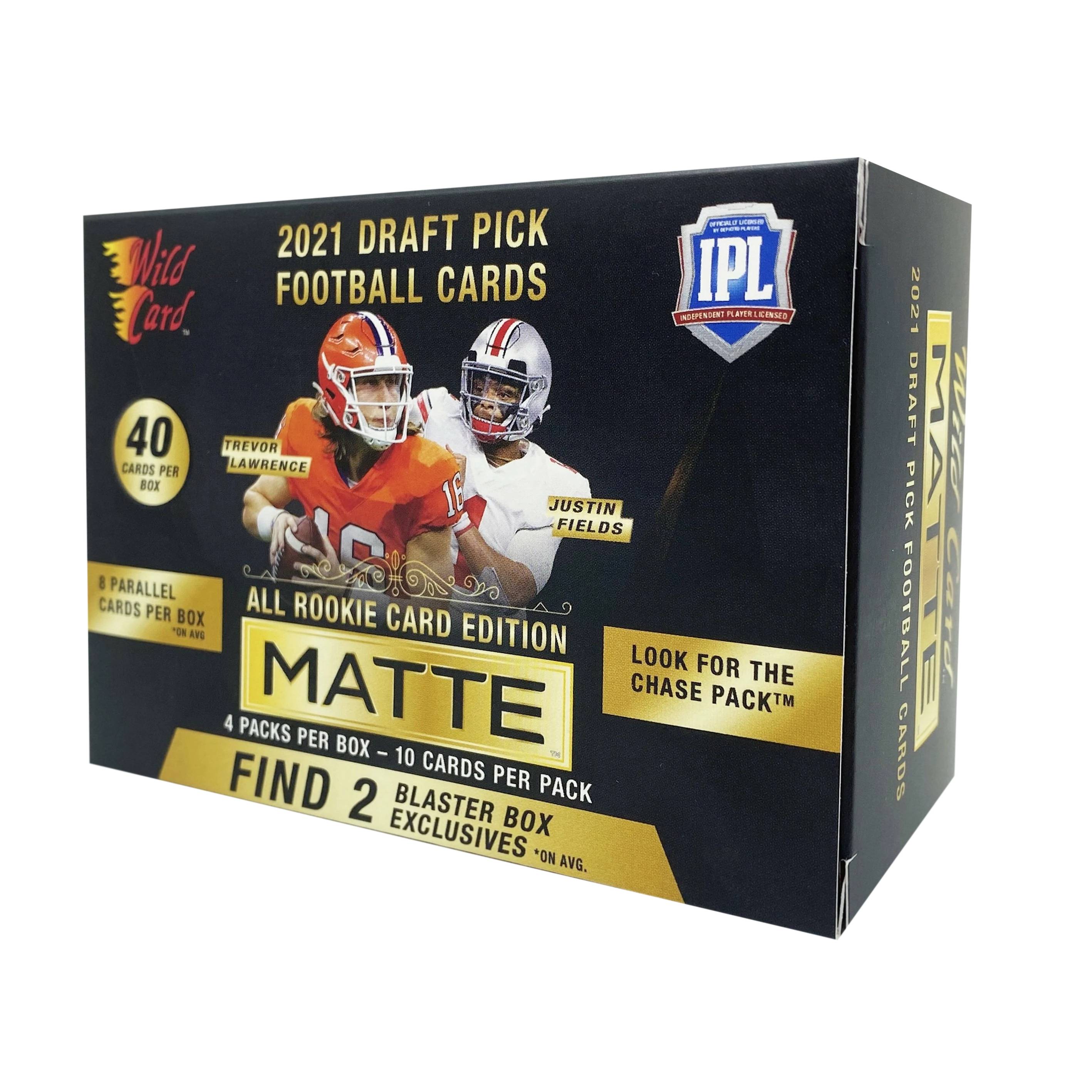 2021 Wild Card Draft Pick All Rookie Card Edition Matte Blaster Box (Look for RED CHASE Packs) - Miraj Trading