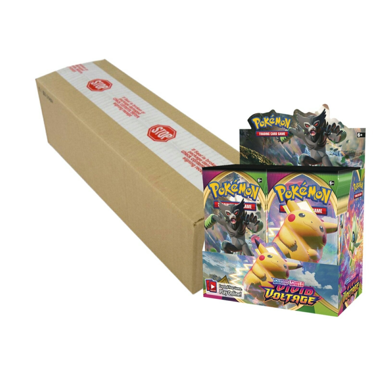 Pokemon Sword & Shield : Vivid Voltage Booster Box Case (Case of 6 Boxes) - Miraj Trading