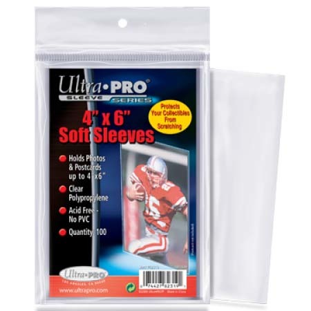 Ultra Pro 4" x 6" Soft Sleeves (Lot of 5) - BigBoi Cards