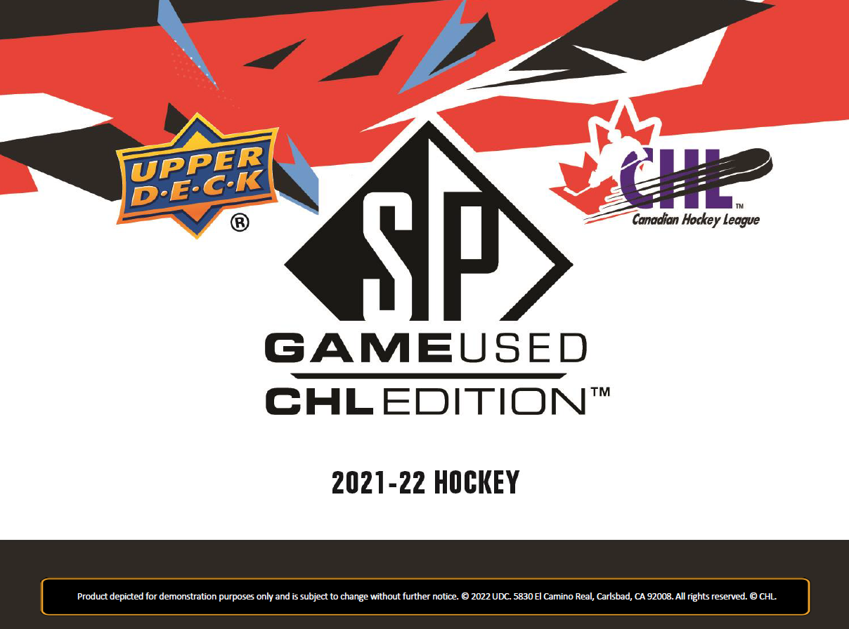 2021-22 Upper Deck SP Game Used CHL Edition Hockey Hobby Box Sealed Case(Case of 10 Boxes) (Pre-Order) - Miraj Trading