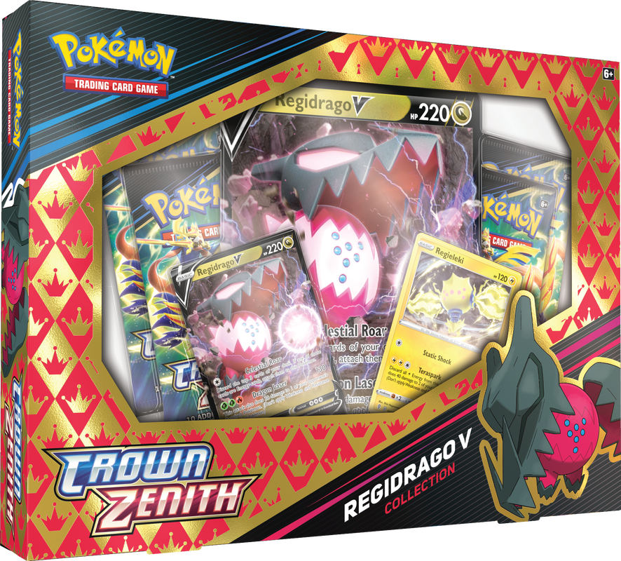 Pokemon Sword and Shield Crown Zenith Regidrago V Collection Box  (Pre-Order) - Miraj Trading
