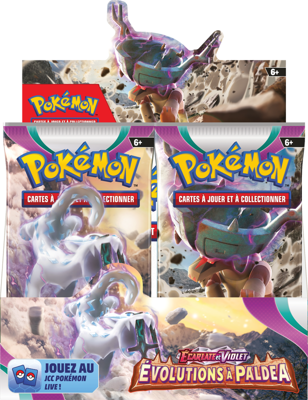 Pokémon Scarlet and Violet 2 Paldea Evolved Booster Box  (French Edition) (Pre-Order) - Miraj Trading