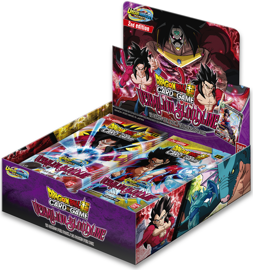 DBS 11 Dragon Ball Super Unison Warriors 2 Vermillion Bloodline Second Edition Booster Box (Pre-Order) - Miraj Trading