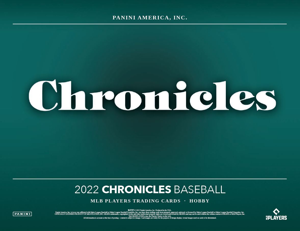 2022 Panini Chronicles Baseball Hobby Box (pre-order) - Miraj Trading