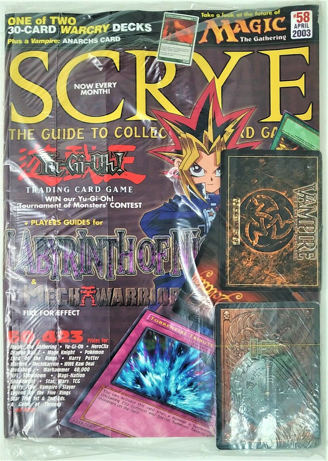 Pokemon April 2003 SCRYE Magazine #58 - Miraj Trading