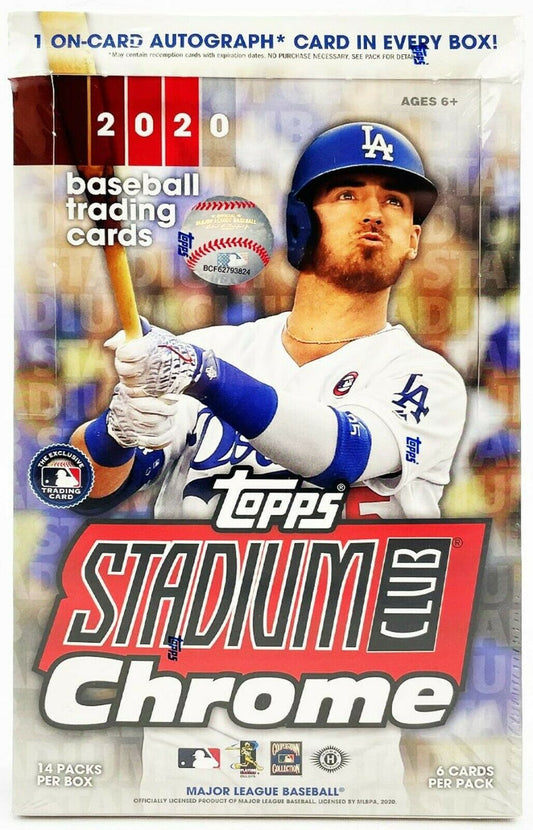 2020 Topps Stadium Club Chrome Updates Baseball Hobby Box - BigBoi Cards