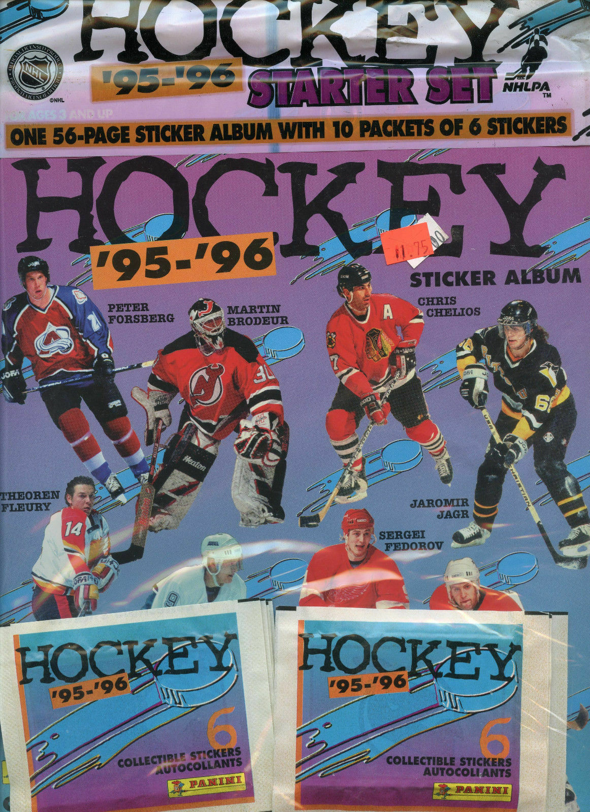 1995-96 Panini Hockey Sticker Starter Set Album - Miraj Trading