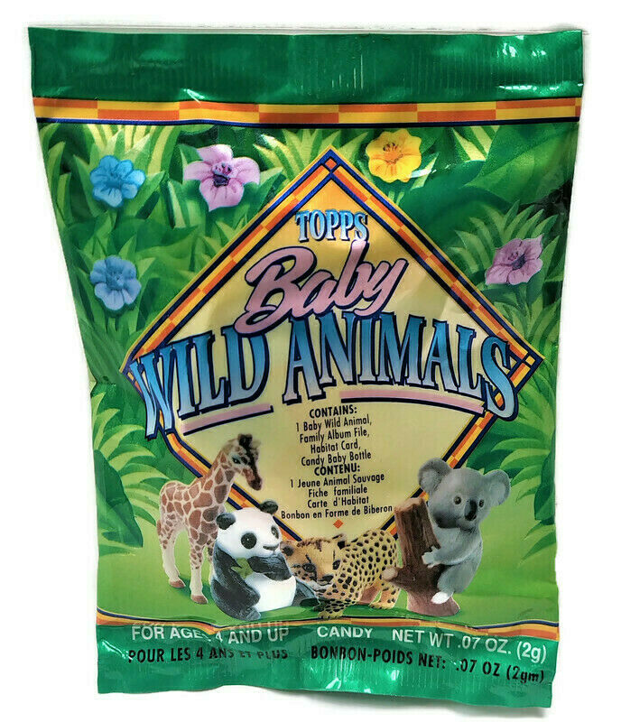 1996 Topps Baby Wild Animals Pack (Lot of 12 Packs) - Miraj Trading