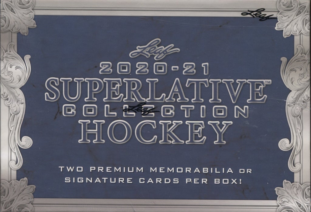 2020-21 Leaf Superlative Collection Hockey Hobby Case (Case of 10 Boxes) - Miraj Trading