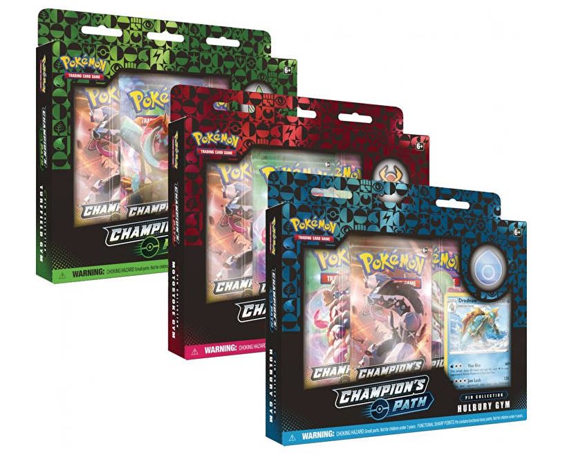 Pokemon Champion's Path Pin Collection Deck (Set of 3) - BigBoi Cards