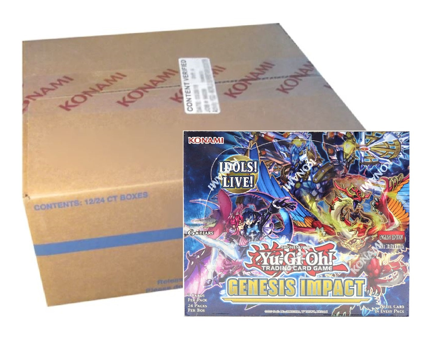 Yu Gi Oh! Genesis Impact English First Edition Booster Case (Case of 12 Boxes) - Miraj Trading