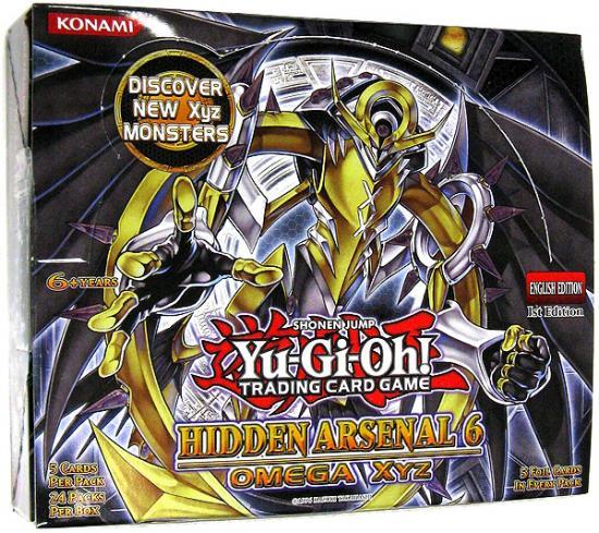 Konami Yu-Gi-Oh! TCG: Hidden Arsenal 6 Omega XYZ First Edition Booster Box - BigBoi Cards